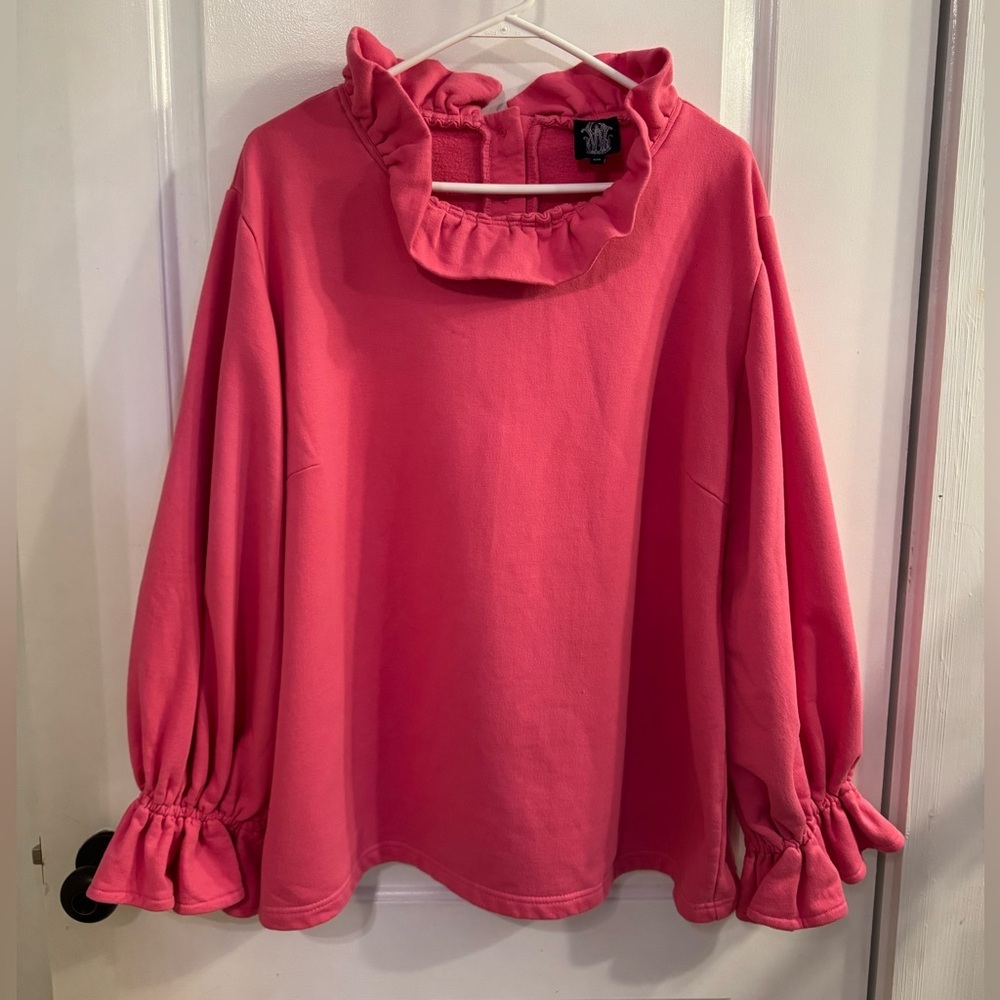 Elizabeth Wilson Design Mary Louise Sweatshirt XXL 2X Hot Pink